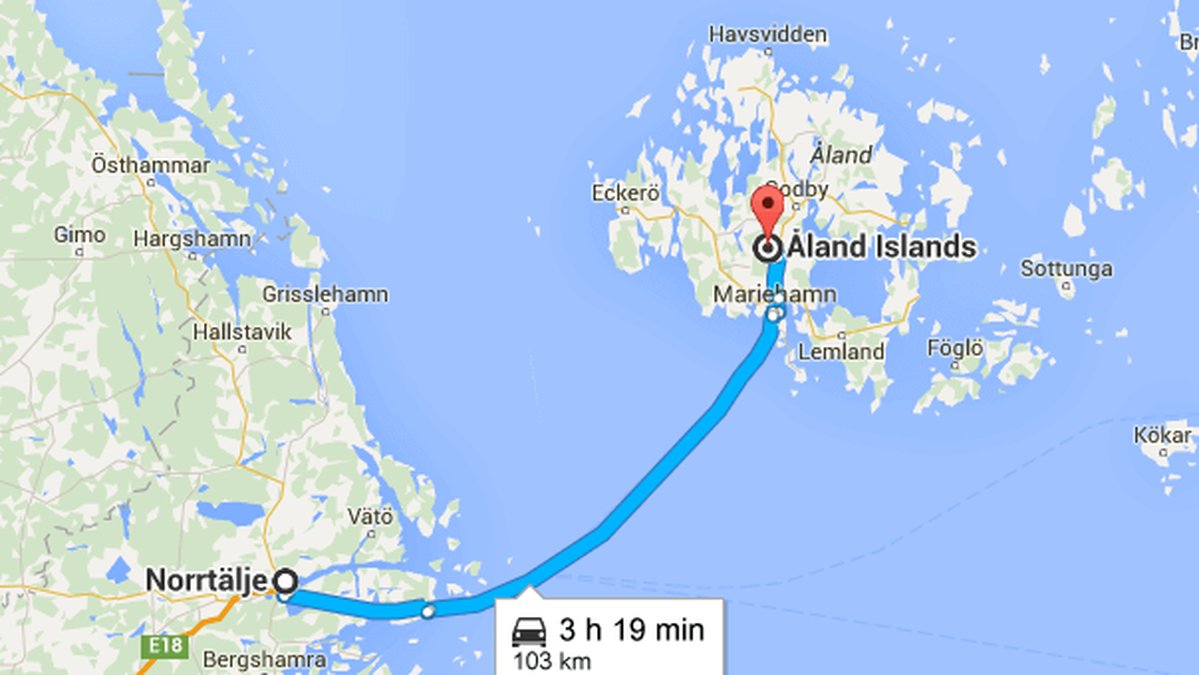 Då kan det gå betydligt snabbare att åka mellan Norrtälje och Åland.